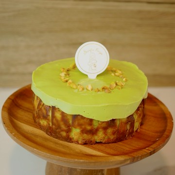 【嗜甜女子】開心果巴斯克乳酪 Pistachio Basque Cheesecake | 射手座專屬生日禮物