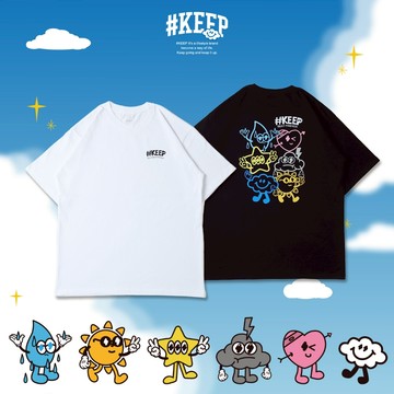 #KEEP FRIENDS GET TOGETHER TEE 兩色 KEEP宇宙系列 好朋友大集合短TEE【KS283】