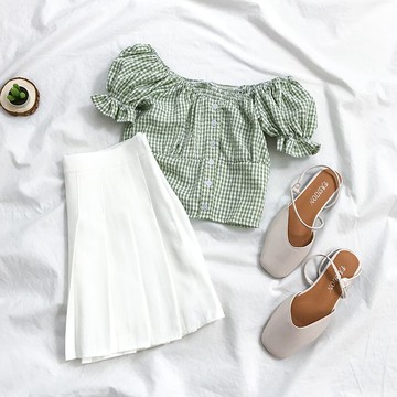 夏季小個子夏裝顯高名媛氣質炸街休閑兩件套洋氣減齡職業套裝裙女