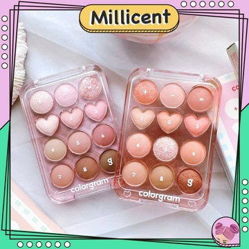 【米粒森】飛天小女警 colorgram 計算機眼影盤 12色眼影盤 舒華 眼影盤 韓國olive young