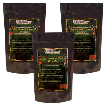 OCEAN NUTRITION 營養大師 淡水成長經濟包 飼料  500g  3個