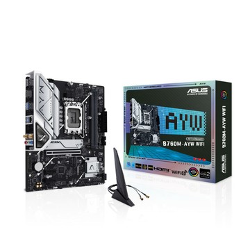 【C+M超值組】 華碩 B760M-AYW WIFI 主機板 + Intel Core i5-14400 盒裝處理器