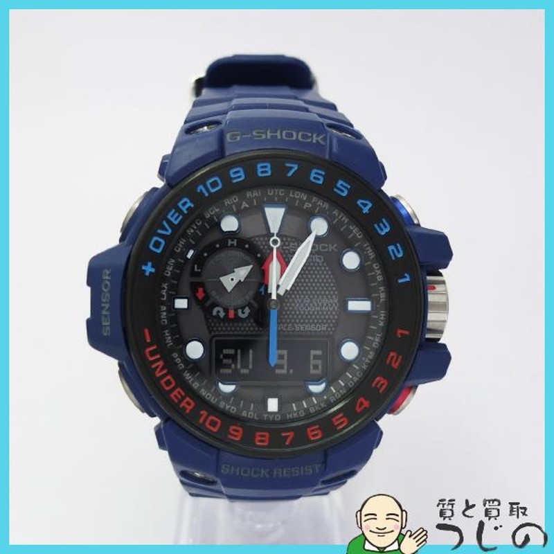 送料無料 G-SHOCK ガルフマスター GWN-1000H ブルー ソーラー