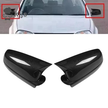 汽車後視鏡罩後視鏡殼高爾夫 4 1997-2004 B5 後視鏡罩碳纖維