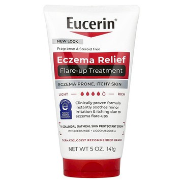 Eucerin, 溼疹緩解，發作修復，無香，5 盎司（141 克）