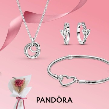 [客製化卡片] 你值得最好的💗🌼【Pandora官方直營】經典款感恩花束獨家組合-多款任選。母親節禮物。情人節禮物。生日禮物