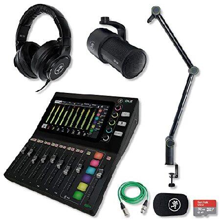 Mackie DLZ Creator Digital Mixer with Mackie EM-99B Dynamic Microphones, MC-150 Professional Closed-Back Headphones, DB-200 Microphone Boom 並行輸入品