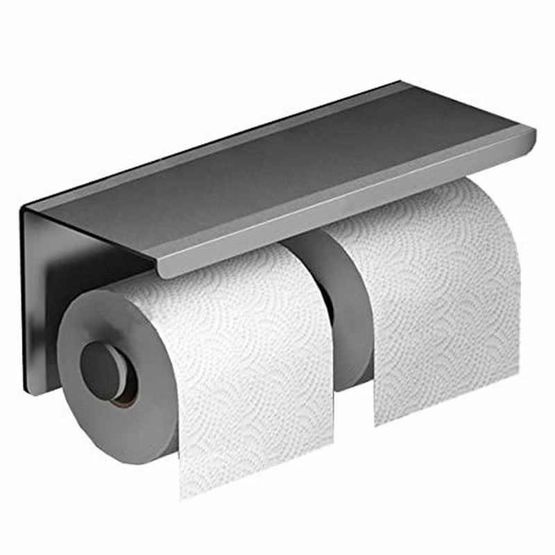 BE DAYS トイレットペーパーホルダー 2連 ダブル 棚付き 小物 BE DAYS トイレットペーパーホルダー 2連 ダブル 棚付き 小物