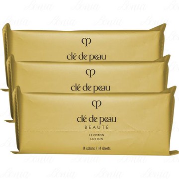 Cle de Peau Beaute 肌膚之鑰 精萃化妝棉 (14片)*3(公司貨)
