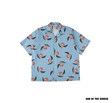 Son Of The Cheese Peaches N’ Cream Shirt水蜜桃印花敞領襯衫(兩色)