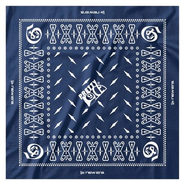 NEW ERA x PRETTYNICE x 9CE 十週年 三方聯名 BANDANA 領巾 頭巾 三角巾 (藍色)