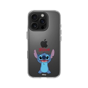 iPhone 16 Pro Clear Case（相機按鈕） 透明 - 迪士尼-史迪奇 Disney Stitch - 經典系列-Aloha！