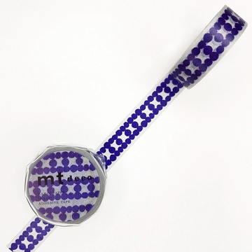 mt Deco 和紙膠帶 / 階梯圓點-藍x灰 (MT01D449) / 2020SS