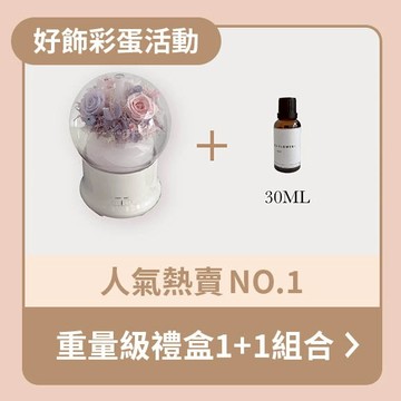 限量!!!!【超值福袋】重量級禮盒1+1組合-永生花薰香機 +30ml精油（隨機驚喜味道）