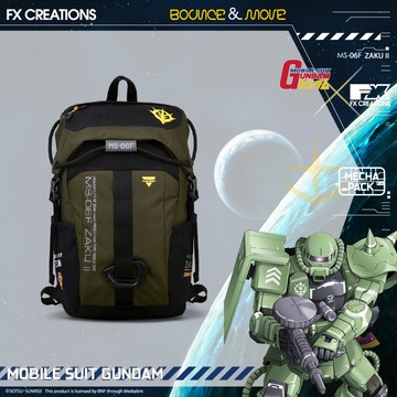 【機動戰士鋼彈】MS-06F ZAKU II 薩克II 16吋AGS Pro懸浮減壓電腦後背包 GUF234001A-06