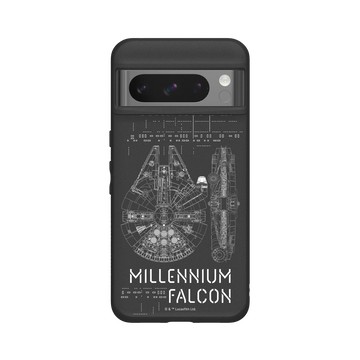 Pixel 8 Pro SolidSuit 黑 - 迪士尼-星際大戰 Star Wars - 星際大戰 – 千年鷹設計圖 II