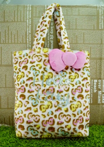 【震撼精品百貨】Hello Kitty 凱蒂貓~豹紋提袋~粉色【共1款】