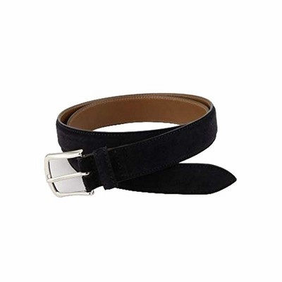 アンドレア・ダミーコ ベルト ANDREA D AMICO 30mm スエード メンズ 95-95 ネイビー 紺