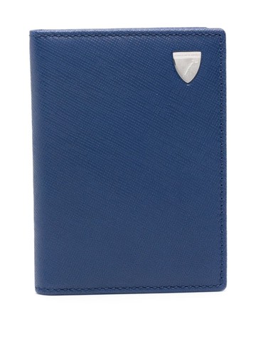 Aspinal Of London - double-fold leather card holder - women - Calf Leather - One Size - Blue