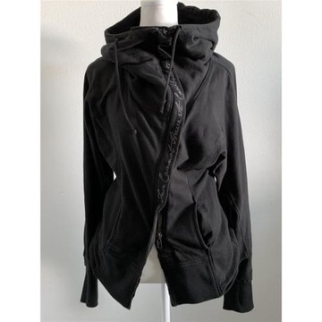 寶椰少女 原創黑色連帽衛衣外套女春季2025年新款美式復古上衣潮