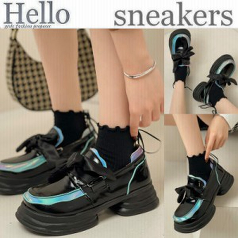 春新作 スニーカー ローカット シューズ レディース リボン 5cmヒール 靴 くつ スポーツ ダンス イベント ジム 可愛い インスタ映え 春 通販 Lineポイント最大1 0 Get Lineショッピング