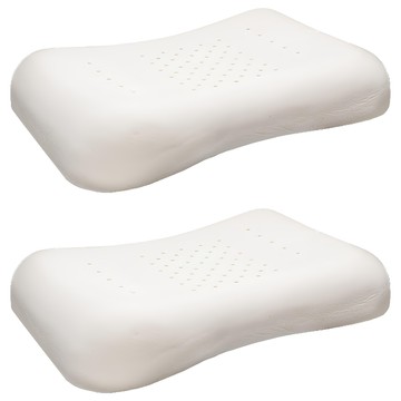 ACACIA HOME 高級乳膠枕 花生造型 + 內套  58x39x10公分  2個  白色的