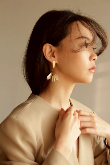 幾何礦耳環 / 耳夾可 手工樹脂 個性飾品 生日禮物 紙盒包裝 送禮