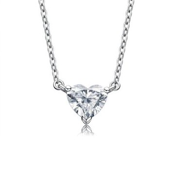 鉅曜 IGI 50分心形鑽 經典項鍊 9K 三色任選 (培育鑽石）