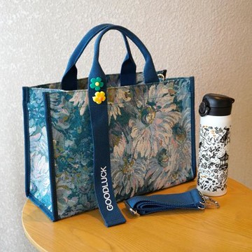 日系多隔層防水經典可斜挎手提包