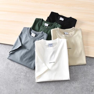 ODM公司單 高支新疆長絨棉 外貿男裝春夏新款休閑圓領印花短袖T恤