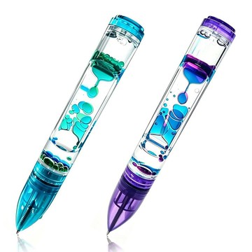 🚀賣場新品🚀高顏值ins風創意彩色油滴筆液體沙漏擺飾減壓玩具2025新款網紅
