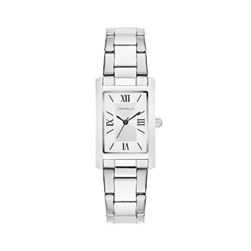 Caravelle Women's Quartz Stainless Steel Dress Watch Color:Silver