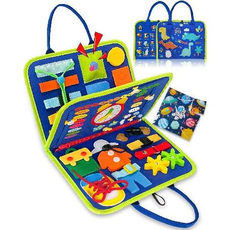 Exorany Busy Board Montessori Toys for Year Old Boys ＆ Girls