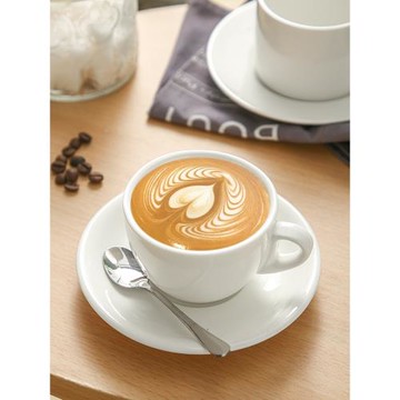 歐式陶瓷咖啡杯碟套簡約小精致高檔優雅意式濃縮杯卡布奇諾拉花杯