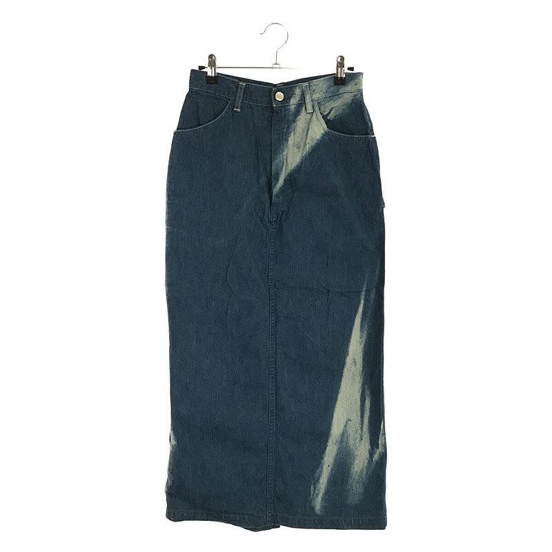 【新品】  AURALEE / オーラリー | 2021SS | SUNFADE BLEACH DENIM SKIRT ブリーチ デニム スカート | 1 | インディゴ | レディース