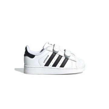Adidas SUPERSTAR II CF I 小童 童鞋 白黑色 魔鬼氈 皮革 貝殼鞋 運動 休閒鞋 JI3990
