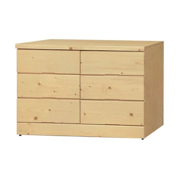 文創集 范斯文3.9尺實木六抽斗櫃-116x58x76cm免組