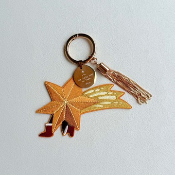 誰跟我誰好運 人間幸運星刺繡吊飾