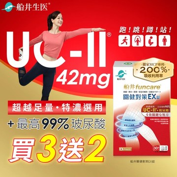 【新品上市】限時買2送1★船井®日本進口關健對策EX錠(超越足量UC-II)