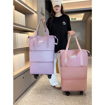 萬向輪旅行包輕便攜行李袋收納包待產包干濕分離大容量健身瑜伽包