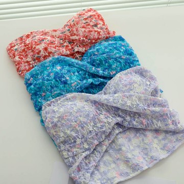 法式碎花吊帶背心女夏季無肩帶抹胸裹胸性感辣妹短款內搭外穿上衣