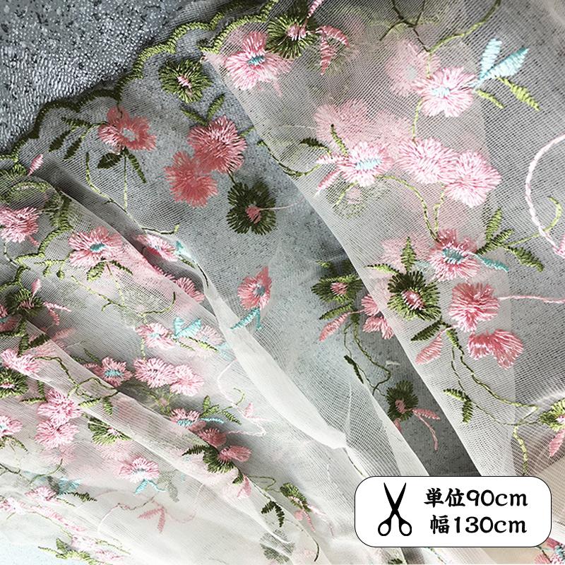 レース生地 刺繍 花柄 柔らかい インテリア テーブルクロス カーテン 衣装 結婚式 ウェディングデコレーション 裁縫 DIY 手芸 手作り 縫製用 アクセサリー 通販 LINEポイント最大0.5%GET LINEショッピング DIY生地 花柄生地 花柄刺?ファブリック レースメッシュ 柔らかい 装飾 DIY工芸品 手芸材料 可愛い