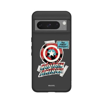 Pixel 8 Pro SolidSuit 黑 - 迪士尼-漫威 Marvel - 漫威系列 - 美國隊長 – 復古盾牌