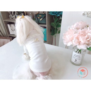 【CUBE】 純白優雅內搭 寵物衣服 寵物服飾 狗 衣服 (現+預) 貴賓 馬爾濟斯 西高地 雪納瑞 比熊
