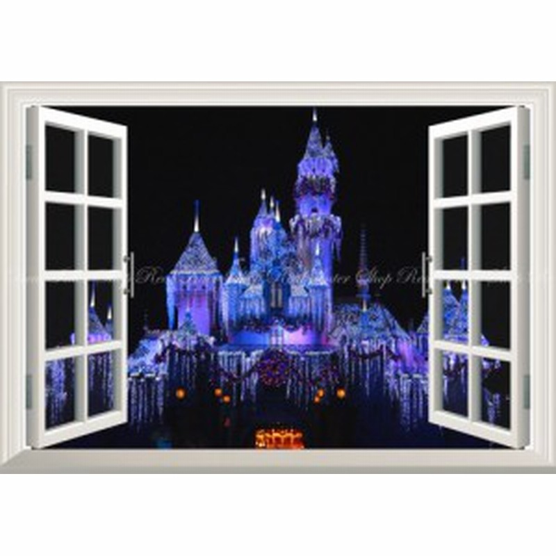 絵画風 壁紙ポスター ディズニーランドの夜景 シンデレラ城 カリフォルニア 窓仕様 Dnlc 003ma2 版 594mm 4mm 通販 Lineポイント最大1 0 Get Lineショッピング