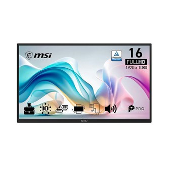 MSI PRO MP161E6T 可攜式螢幕 16吋 IPS 60Hz 4ms FHD 內建喇叭 可旋轉 外接螢幕