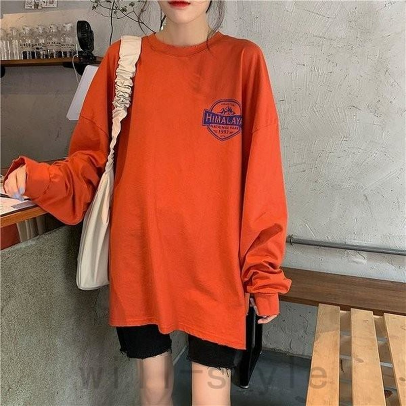 SALE トレーナー バックプリント ストリート系 韓国 韓国ファッション オルチャン