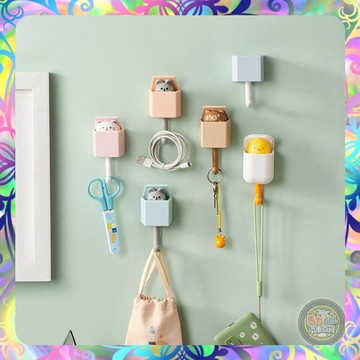 【創意設計❎多款任選】可愛動物造型掛勾 貓咪 隱藏掛勾 掛勾 掛鉤 門後掛鉤 衣櫥掛勾 辦公室掛勾 門口掛勾 鑰匙 無痕