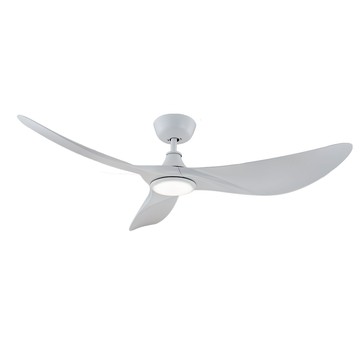 【DC節能】52吋白色遙控吊扇燈(LED18W)  F03-T-G001