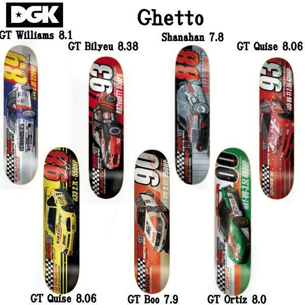 DGK ディージーケー DGK GHETTO GT 7.75〜 8.25インチ Deck Skateboard 